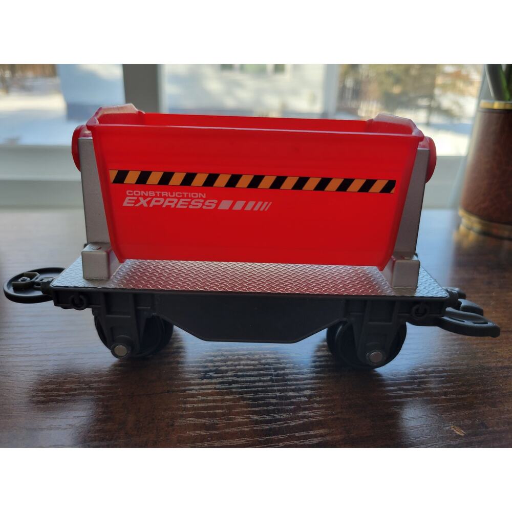 Toy Caterpillar Construction Express Train Set #6454/6455 - Red Dump Car